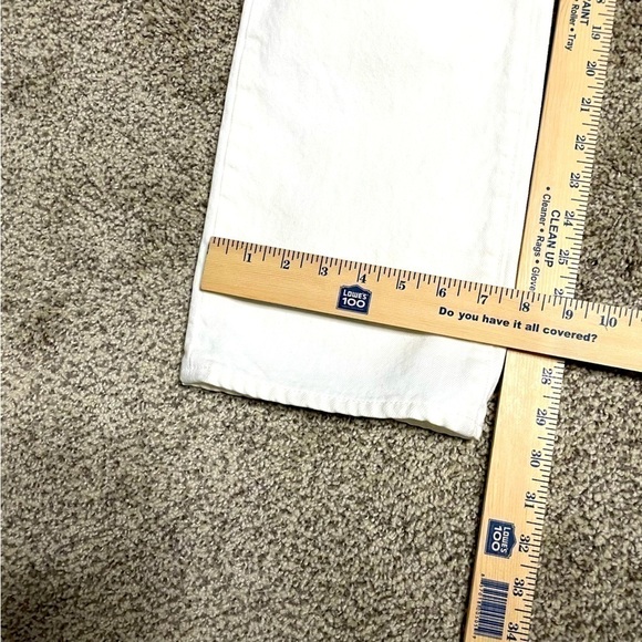 SLVRLAKE London White Destructed Jeans 28 Straight Leg 100% Cotton USA $289 - Picture 14 of 15